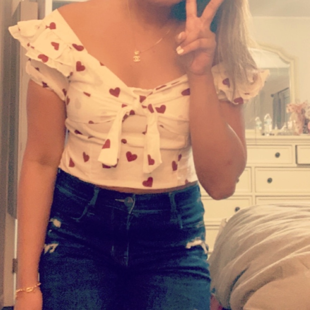Heart crop top